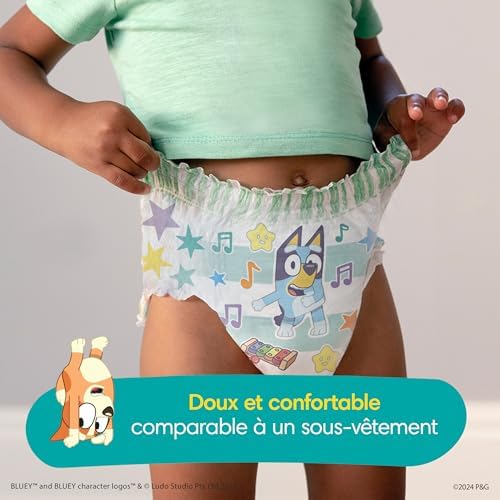 Pampers Training Pants - Easy Ups Boys & Girls Bluey - Size 2T-3T, 140 Count, Children's Potty Underwear (Packaging May Vary)