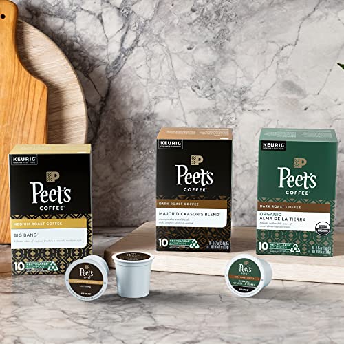 Peet's Coffee, Dark Roast Single Serve Coffee Pods - Major Dickason's Blend 75 Count (1 Box of 75 Pods)