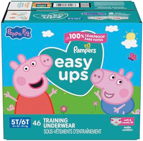 Pampers Training Pants - Easy Ups Girls & Boys - Size 4T-5T, 56 Count, My Little Pony Potty Underwear (Packaging May Vary)