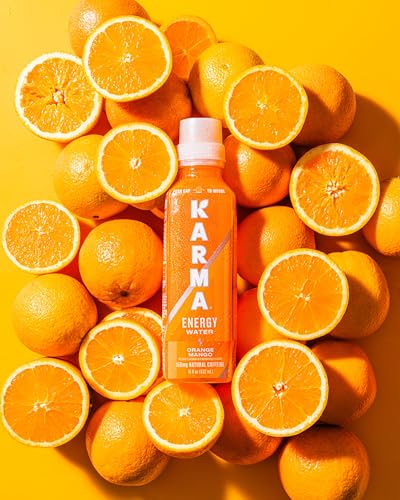 Karma Energy Drink – 12 Pack, Blueberry Watermelon Caffeinated Water with Cognizin® Nootropics, Vitamins & Immune Support, Low Calorie