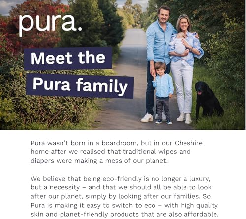 Pura Hypoallergenic Diapers, Size 1 (4-11 lbs), Newborn, Totally Chlorine Free, Wetness Indicator, Suitable for Sensitive Skin, Soft Organic Cotton Comfort, Overnight, 1 Pack of 32 Baby Diapers