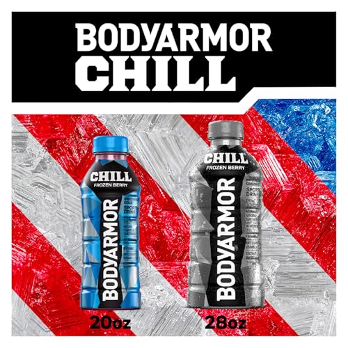 BODYARMOR Sports Drink Sports Beverage, Blue Raspberry, Natural Flavors With Vitamins, Potassium-Packed Electrolytes, No Preservatives, Perfect For Athletes, 12 ounce (Pack of 8)