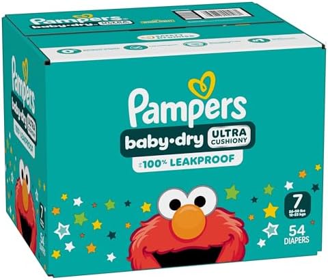 Pampers Diapers - Baby Dry - Size 1, 44 Count, Absorbent Disposable Infant Diaper (Packaging May Vary)