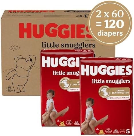 Huggies Size Newborn Diapers, Little Snugglers Baby Diapers, Size Newborn (up to 10 lbs), 31 Count, Packaging May Vary