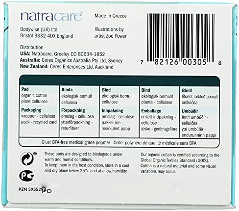 Natracare Cotton Natural Feminine Ultra Pads Regular With Wings By Natracare, 14 Ea, 14 Count