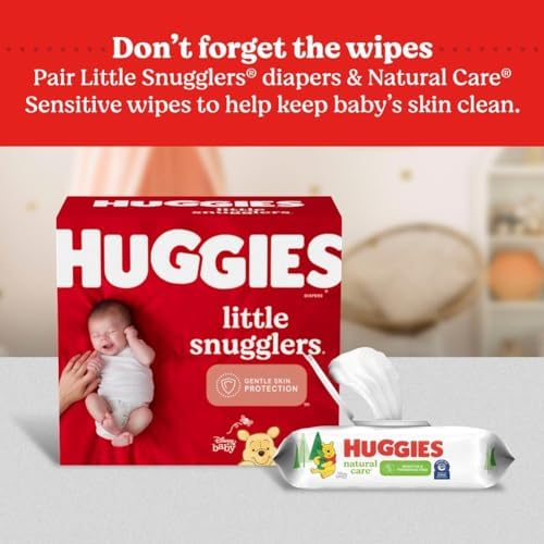 Huggies Size Newborn Diapers, Little Snugglers Baby Diapers, Size Newborn (up to 10 lbs), 31 Count, Packaging May Vary