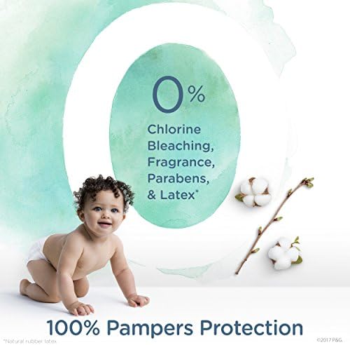 Pampers Pure Protection Baby Diapers, Size 2 (12-18 lbs), 120 Count, Up to 100% Leakproof, Premium Plant-Based Skin Protection, Hypoallergenic Soft Diapers
