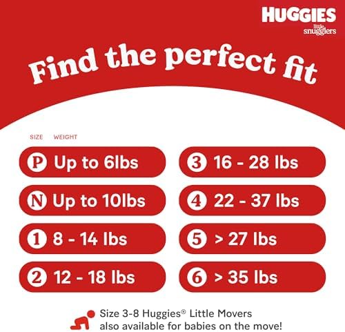 Huggies Size Newborn Diapers, Little Snugglers Baby Diapers, Size Newborn (up to 10 lbs), 31 Count, Packaging May Vary