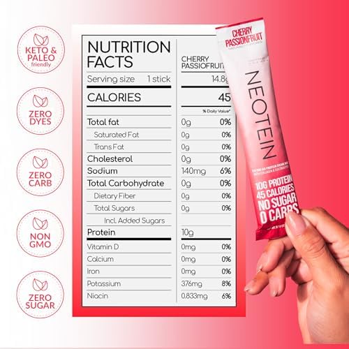 Electrolyte Powder Packets, Protein Powder with 10g Protein & Collagen - Hydration Packets - Zero Sugar, NO Fillers, NO Carbs | Variety Pack | 40 Calories | Keto & Paleo | Pack of 24