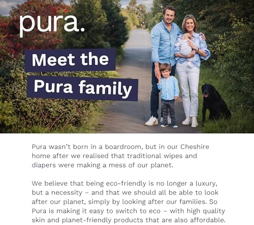 Pura Hypoallergenic Diapers, Size 1 (4-11 lbs), Newborn, Totally Chlorine Free, Wetness Indicator, Suitable for Sensitive Skin, Soft Organic Cotton Comfort, Overnight, 1 Pack of 32 Baby Diapers