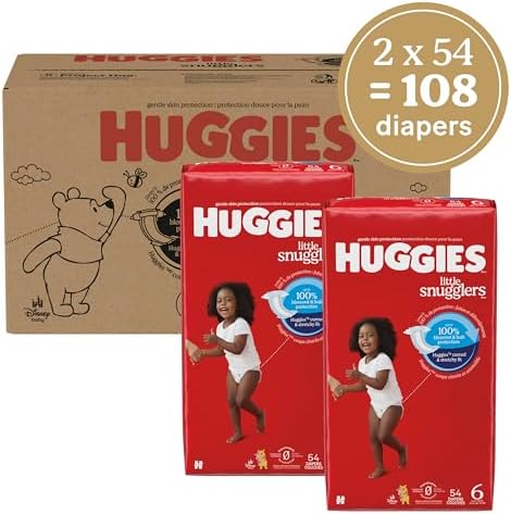 Huggies Size Newborn Diapers, Little Snugglers Baby Diapers, Size Newborn (up to 10 lbs), 31 Count, Packaging May Vary