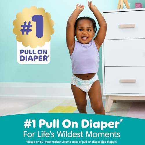 Pampers Diapers - Cruisers 360 - Size 4, 144 Count, Babyproof up to 100% Leakproof Pull-On Diaper