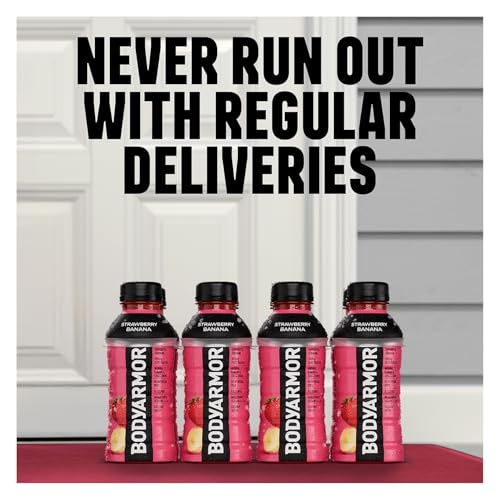 BODYARMOR Sports Drink Sports Beverage, Orange Mango, Coconut Water Hydration, Natural Flavors With Vitamins, Potassium-Packed Electrolytes, Perfect For Athletes, 16 Fl Oz (Pack of 12)