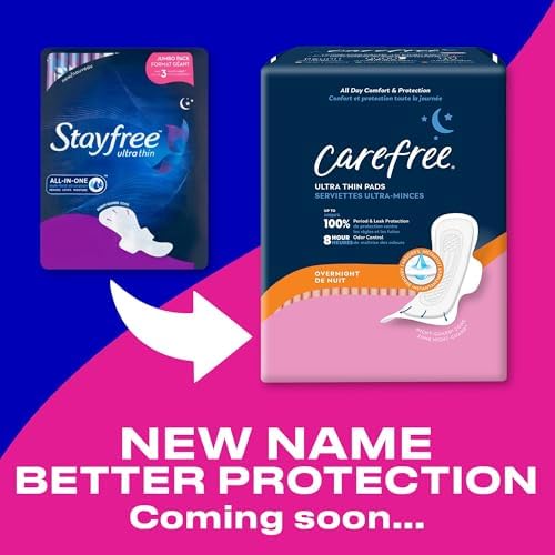 Stayfree Maxi Pads for Women, Super - 66 Count