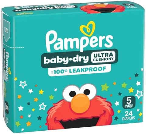 Pampers Diapers - Baby Dry - Size 1, 44 Count, Absorbent Disposable Infant Diaper (Packaging May Vary)