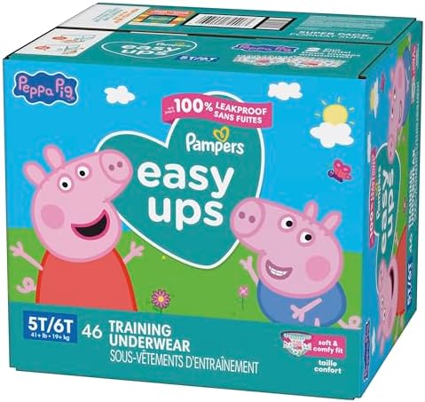 Pampers Training Pants - Easy Ups Girls & Boys - Size 4T-5T, 56 Count, My Little Pony Potty Underwear (Packaging May Vary)