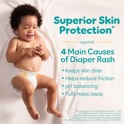 Pampers Baby Diapers - Swaddlers - Size 0, 84 Count, Ultra Absorbent Disposable Newborn Diaper