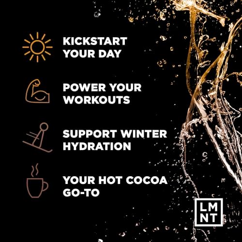 Drink LMNT Zero Sugar Hot Chocolate or Coffee Mixer - Chocolate Salt | Drink Mix | 30-Count