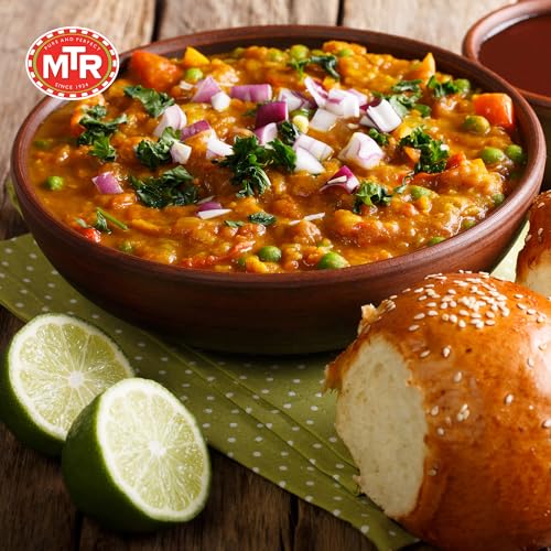 MTR - Shahi Paneer - Mild Tomato Gravy with Cottage Cheese - Authentic Indian Flavors - Flavorful, Easy, Ready-to-Eat Meal - Experience the Richness of Paneer in a Hearty Tomato Curry (Pack of 6)