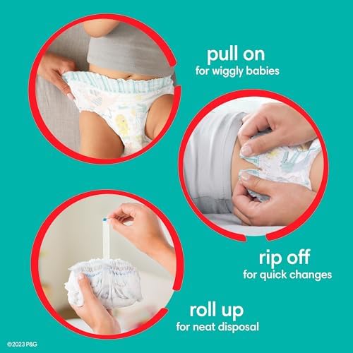Pampers Diapers - Cruisers 360 - Size 4, 144 Count, Babyproof up to 100% Leakproof Pull-On Diaper
