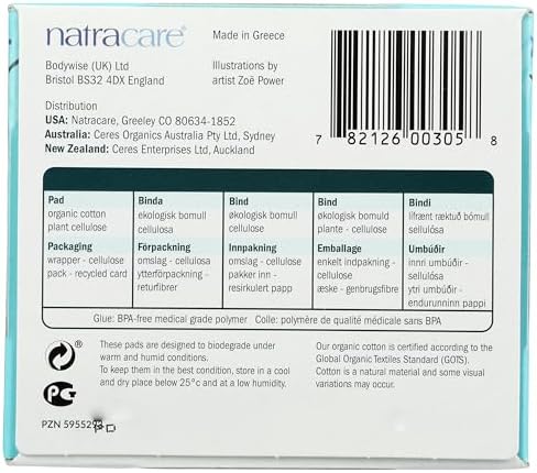 Natracare Cotton Natural Feminine Ultra Pads Regular With Wings By Natracare, 14 Ea, 14 Count