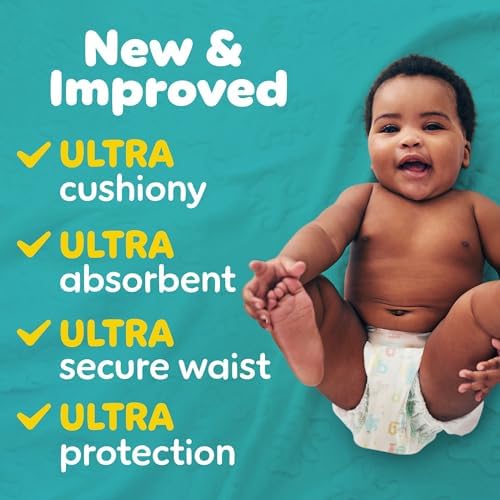 Pampers Diapers - Baby Dry - Size 1, 44 Count, Absorbent Disposable Infant Diaper (Packaging May Vary)