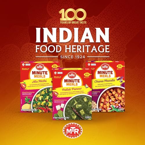 MTR - Shahi Paneer - Mild Tomato Gravy with Cottage Cheese - Authentic Indian Flavors - Flavorful, Easy, Ready-to-Eat Meal - Experience the Richness of Paneer in a Hearty Tomato Curry (Pack of 6)