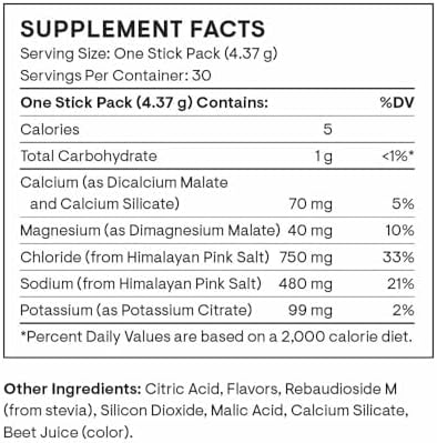 THORNE - Daily Electrolytes - Zero Sugar & Low-Calorie Electrolyte Drink Mix - Naturally Flavored & Sweetened - NSF Certified for Sport - Variety - 30 Stick Packs