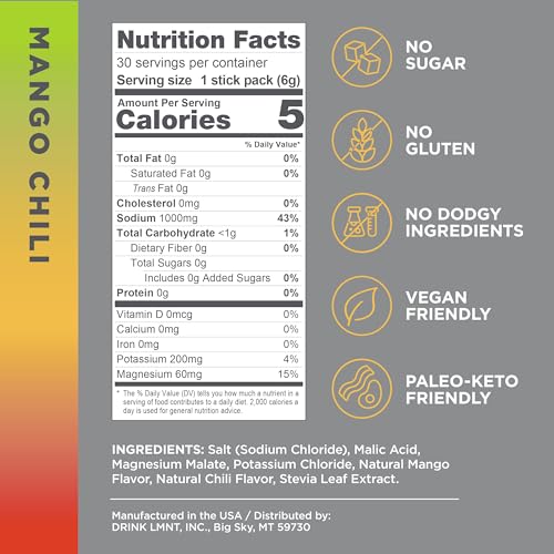 Drink LMNT Zero Sugar Electrolytes - Citrus Salt | Drink Mix | 30-Count