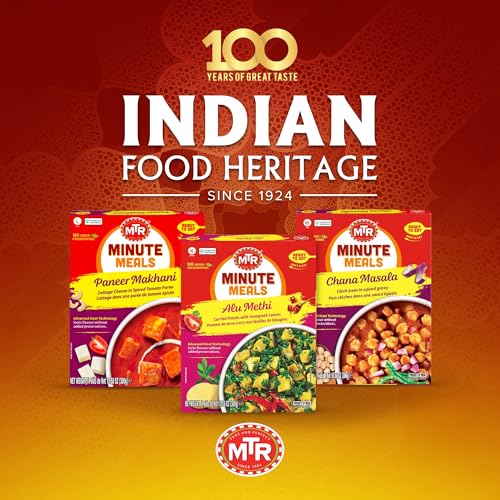 MTR - Shahi Paneer - Mild Tomato Gravy with Cottage Cheese - Authentic Indian Flavors - Flavorful, Easy, Ready-to-Eat Meal - Experience the Richness of Paneer in a Hearty Tomato Curry (Pack of 6)