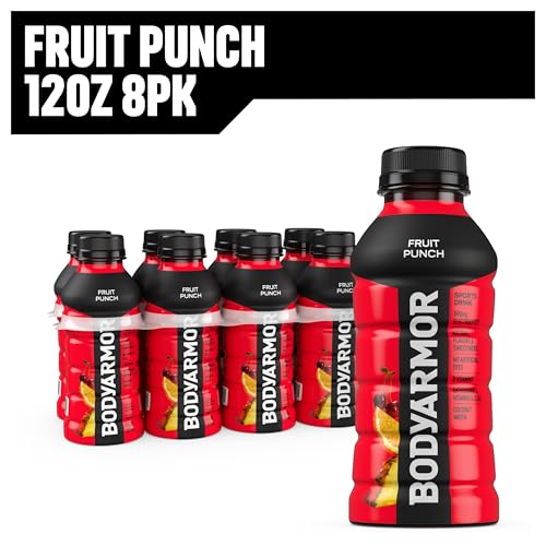 BODYARMOR Sports Drink Sports Beverage, Blue Raspberry, Natural Flavors With Vitamins, Potassium-Packed Electrolytes, No Preservatives, Perfect For Athletes, 12 ounce (Pack of 8)