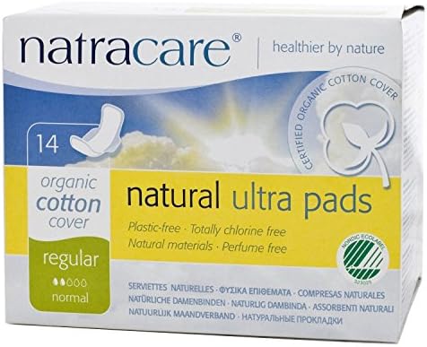 Natracare Cotton Natural Feminine Ultra Pads Regular With Wings By Natracare, 14 Ea, 14 Count