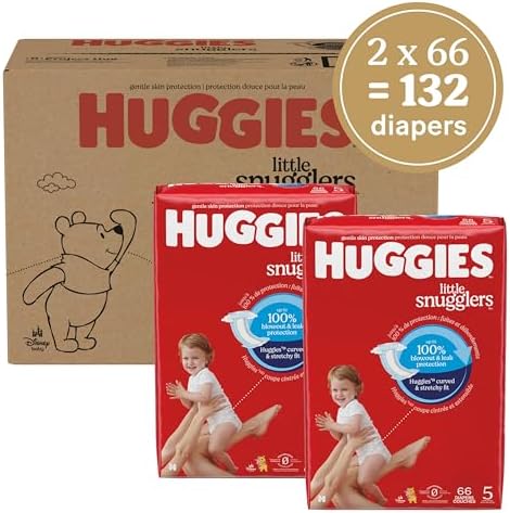 Huggies Size Newborn Diapers, Little Snugglers Baby Diapers, Size Newborn (up to 10 lbs), 31 Count, Packaging May Vary