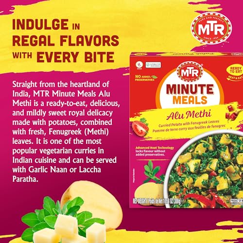 MTR - Shahi Paneer - Mild Tomato Gravy with Cottage Cheese - Authentic Indian Flavors - Flavorful, Easy, Ready-to-Eat Meal - Experience the Richness of Paneer in a Hearty Tomato Curry (Pack of 6)