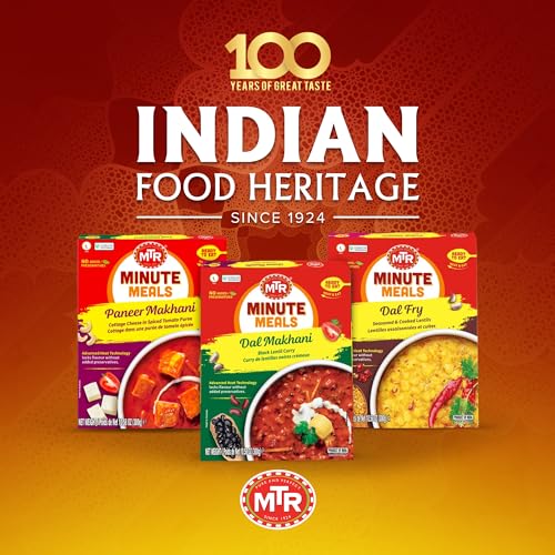 MTR - Shahi Paneer - Mild Tomato Gravy with Cottage Cheese - Authentic Indian Flavors - Flavorful, Easy, Ready-to-Eat Meal - Experience the Richness of Paneer in a Hearty Tomato Curry (Pack of 6)