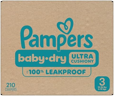 Pampers Diapers - Baby Dry - Size 1, 44 Count, Absorbent Disposable Infant Diaper (Packaging May Vary)