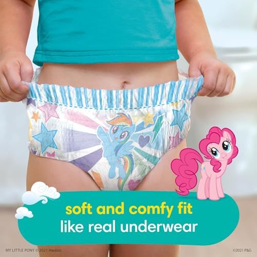 Pampers Training Pants - Easy Ups Girls & Boys - Size 4T-5T, 56 Count, My Little Pony Potty Underwear (Packaging May Vary)