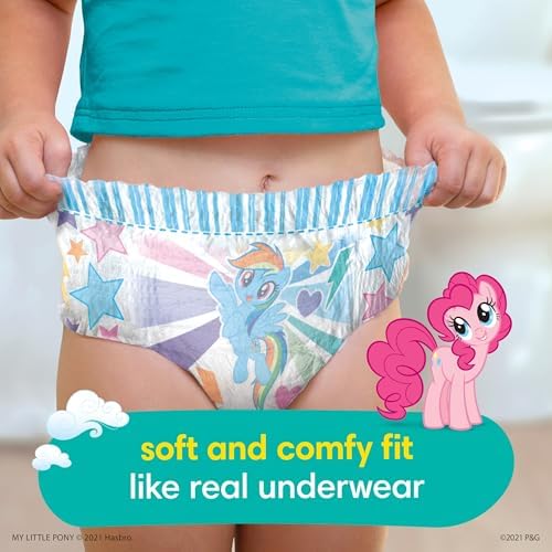 Pampers Training Pants - Easy Ups Girls & Boys - Size 4T-5T, 56 Count, My Little Pony Potty Underwear (Packaging May Vary)