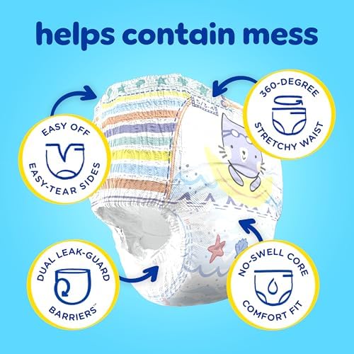 Pampers Swim Diapers - Splashers - Size 2-3, 20 Count, Gap-Free Disposable Baby Swimming Pants