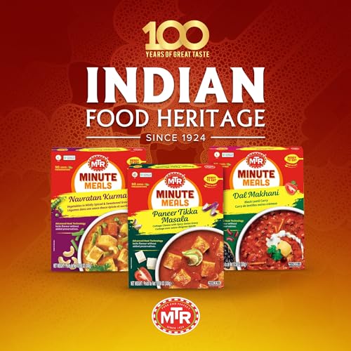 MTR - Shahi Paneer - Mild Tomato Gravy with Cottage Cheese - Authentic Indian Flavors - Flavorful, Easy, Ready-to-Eat Meal - Experience the Richness of Paneer in a Hearty Tomato Curry (Pack of 6)