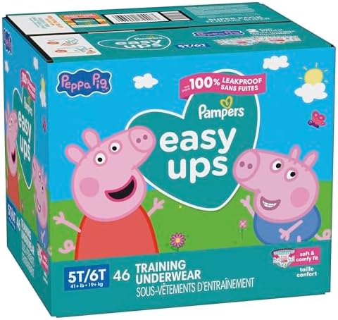 Pampers Training Pants - Easy Ups Girls & Boys - Size 4T-5T, 56 Count, My Little Pony Potty Underwear (Packaging May Vary)