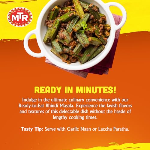 MTR - Shahi Paneer - Mild Tomato Gravy with Cottage Cheese - Authentic Indian Flavors - Flavorful, Easy, Ready-to-Eat Meal - Experience the Richness of Paneer in a Hearty Tomato Curry (Pack of 6)