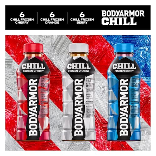 BODYARMOR Sports Drink Sports Beverage, Blue Raspberry, Natural Flavors With Vitamins, Potassium-Packed Electrolytes, No Preservatives, Perfect For Athletes, 12 ounce (Pack of 8)