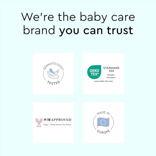 Baby Diapers - Size 1 (4-11 lbs), Half-Monthly Supply (72 Count), Leak Protection, Skin-Friendly, Ultrasoft, Perfume- &amp; Chlorine-Free, Hypoallergenic, Dermatologist Tested, Oeko-TEX®