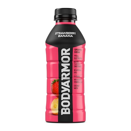 BODYARMOR Sports Drink Sports Beverage, Blue Raspberry, Natural Flavors With Vitamins, Potassium-Packed Electrolytes, No Preservatives, Perfect For Athletes, 12 ounce (Pack of 8)