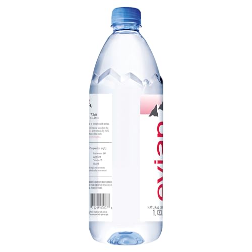 evian Natural Spring Water, PH Balanced with Natural Electrolytes, 16.9fl oz./500mL Bottles (pack of 24)