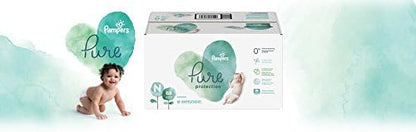 Pampers Pure Protection Baby Diapers, Size 2 (12-18 lbs), 120 Count, Up to 100% Leakproof, Premium Plant-Based Skin Protection, Hypoallergenic Soft Diapers