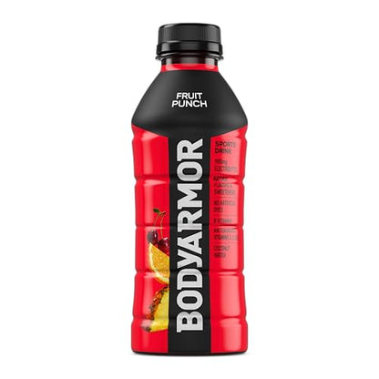 BODYARMOR Sports Drink Sports Beverage, Blue Raspberry, Natural Flavors With Vitamins, Potassium-Packed Electrolytes, No Preservatives, Perfect For Athletes, 12 ounce (Pack of 8)