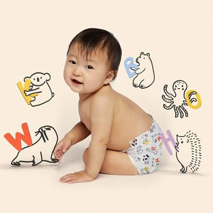 Hello Bello Premium Diapers Size 2, Happy Camper &amp; Live Leaf Love Designs, 74ct Club Box