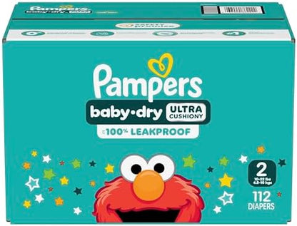 Pampers Diapers - Baby Dry - Size 1, 44 Count, Absorbent Disposable Infant Diaper (Packaging May Vary)